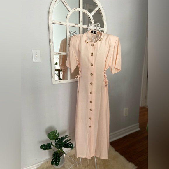 Vintage Power Shoulders Dress 👗 1960s - Picture 2 of 11